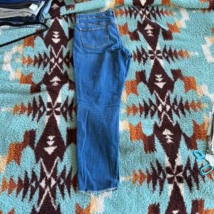 Cropped Skinny Stretch Jeans Size 14